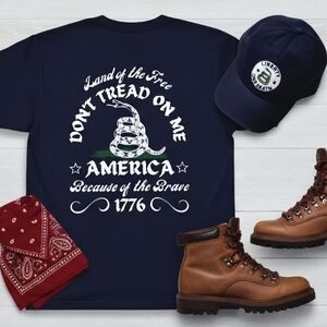 Gadsden Flag Don’t Tread On Me Tee • 1776 Patriotic Shirt • American Freedom